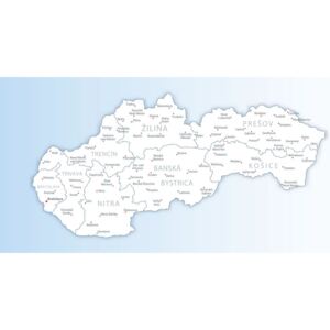 Obraz mapa Slovenska