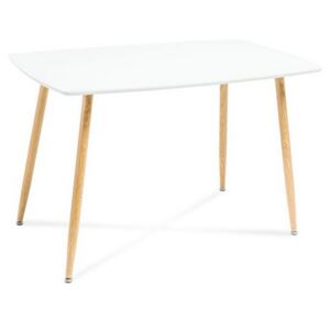 OVN Jedálenský stôl SIMON biely/dub 120 cm