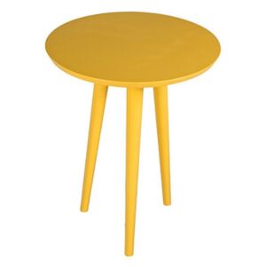 Žltý príručný stolík Durbas Style Tweet