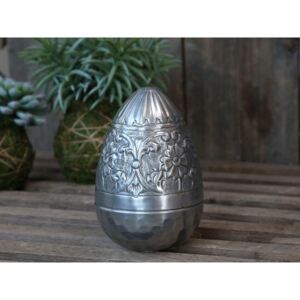 Dekoratívne kovové vajíčko Reims Egg