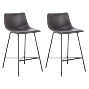 2 x Barová stolička Hawaj CL-845-4 | tmavo šedá
