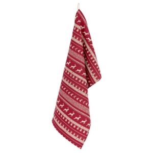 Vianočná utierka červeno-biela 85x50 cm