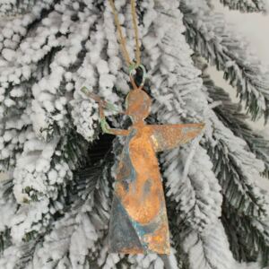 Vianočná ozdoba na stromček anjelik 15 cm