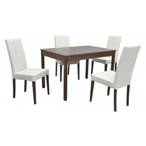 Stôl BERGAMO + 4ks Stolička D207