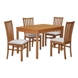 Zostava stôl BERGAMO + 4 ks stolička TOMAS