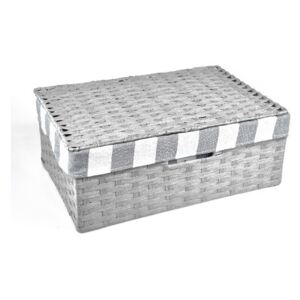 Vingo Úložný box s víkem šedý Rozměry (cm): 30x21, v. 11
