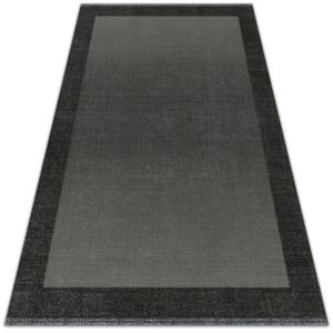 Módne vnútorná vinylový koberec Módne vnútorná vinylový koberec sivý rámček