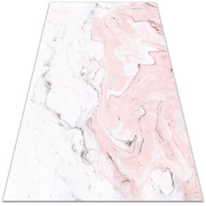 Univerzálny vinylový koberec Univerzálny vinylový koberec Biele a ružové mramorové