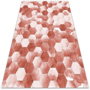 Univerzálny vinylový koberec Univerzálny vinylový koberec akvarel šesťuholníkov