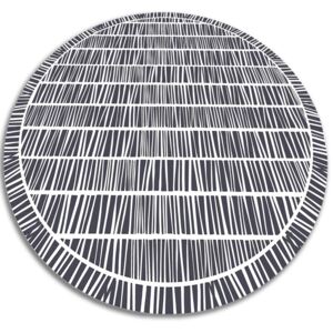 Okrúhly vinylový koberec Okrúhly vinylový koberec abstraktné línie