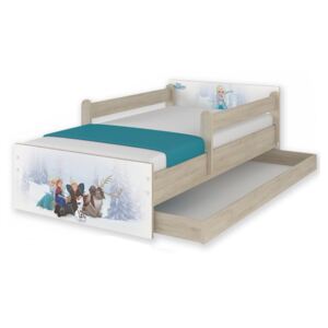 SKLADOM: Detská posteľ MAX sa zásuvkou Disney - FROZEN 160x80 cm - bez matraca