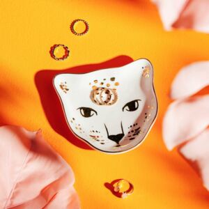 Porcelánový tanierik na šperky Leopard Love
