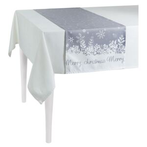 Sivý vianočný behúň na stôl Apolena Honey Christmas, 40 × 140 cm