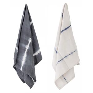 Bavlnená utierka Grey Tie Dye 70×45 cm - set 2 ks