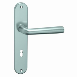 Dverové kovanie MP Vito (F9) - KPZL kľučka-guľa ľavá otvor na cylindrickú vložku/F9 (hliník nerez)