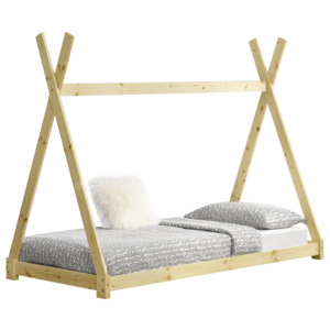 [en.casa] Detská posteľ "Teepee" AAKB-8675 - drevo - 90 x 200 cm