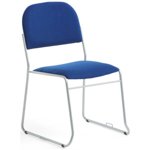 Konferenčná stolička Dawson, možnosť spájania do radov, modrá/šedá