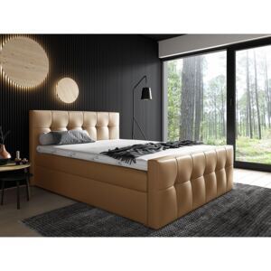 Kontinentálna posteľ Larnaka, Rozmer postele: 180x200, Dostupné poťahy: ekokoža Soft 003