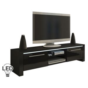 TV stolík/skrinka Helix (čierna + lesk čierny). Vlastná spoľahlivá doprava až k Vám domov