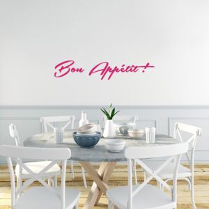 GLIX Bon Appétit - nálepka na stenu Růžová 50 x 10 cm