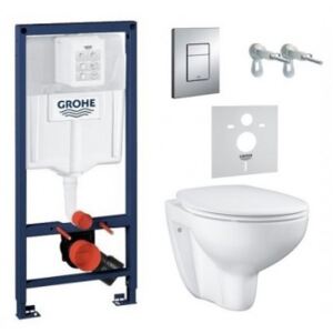 GROHE SOLIDO set 5v1 závesná WC misa Bau Ceramic + Rapid SL 39586000