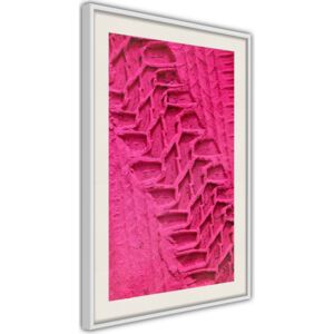 Bimago Zarámovaný obraz - Amaranth Sand Biely rám s paspartou 40x60 cm
