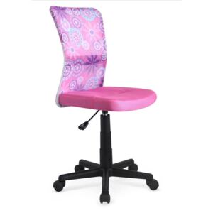 MAXMAX Dětská otočná židle DINGO růžová