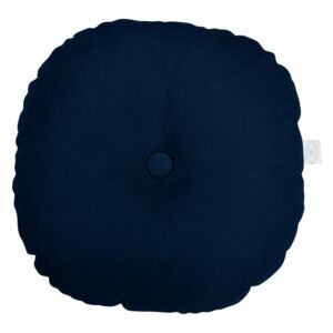 Dekoračný okrúhlý vankúš Basic - Dark Blue