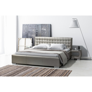 Čalúnená posteľ INGE + matrac DE LUX, 160x200, madryt 120