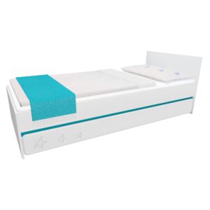 MAXMAX Detská posteľ so zásuvkou - STARS 200x90 cm