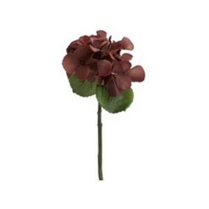 Hortenzia bordová fialová 12ks set kvet dekorácia IMPERIAL PLUM