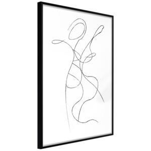Bimago Zarámovaný obraz - Two Souls II Čierny rám 40x60 cm