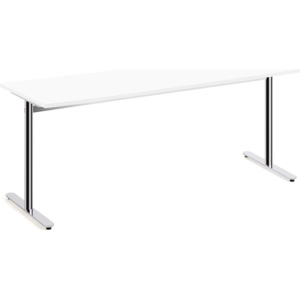 Stôl Tilo, 1800x800x720 mm, chróm / biela