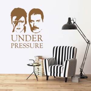 GLIX Queen & David Bowie - Under Pressure - samolepka na stenu Hnedá 60x50 cm
