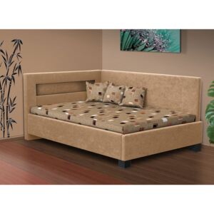Nabytekmorava Čalúnená posteľ s úložným priestorom Mia Robin 120 matrac: bez matrace, farba čalúnenie: šedá, úložný priestor: s úložným priestorom