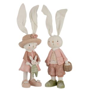 Dekorácie králičie chlapec a dievča - 11*40cm