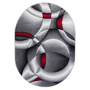 Kusový koberec Circle šedý ovál, Velikosti 80x150cm