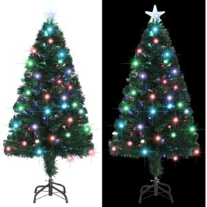 Umelý vianočný stromček s podstavcom a LED 120 cm 135 vetvičiek
