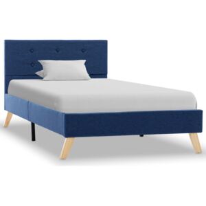 Rám postele modrý 100x200 cm látkový