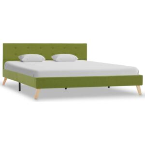 Rám postele zelený 160x200 cm látkový