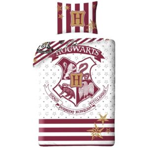 Halantex · Bavlnené posteľné obliečky Harry Potter - motív erb Hogwarts - Rokfort - 100% bavlna - 70 x 90 cm + 140 x 200 cm