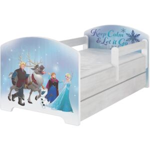 Detská posteľ so zásuvkou Disney - ĽADOVÉ KRÁĽOVSTVO 160x80 cm