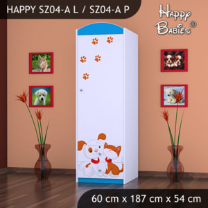 Skriňa Happy Modrá SZ04-A