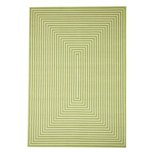Zelený vonkajší koberec Floorita Braid, 160 × 230 cm