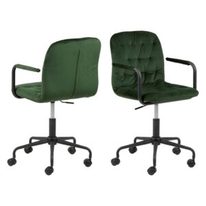 Dizajnová kancelárska stolička Zara zelená