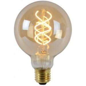 LED žiarovka - Filament žiarovka - Ă 9 5 cm - LED Dim. - 1x5W 2200K - Amber