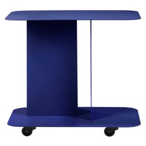 NOO.MA Modrý odkladací stolík HO Trolley 60 × 40 × 54 cm