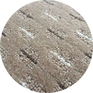 Vopi koberce akcia: 67x67 cm Kusový koberec Valencia béžová guľatý - 67x67 (průměr) kruh cm