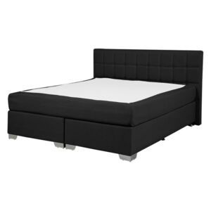 Manželská posteľ Boxspring 140 cm ADIR (s matracmi) (čierna). Akcia -23%. Vlastná spoľahlivá doprava až k Vám domov
