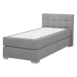 Jednolôžková posteľ Boxspring 90 cm ADIR (s matracom) (sivá). Akcia -22%. Vlastná spoľahlivá doprava až k Vám domov